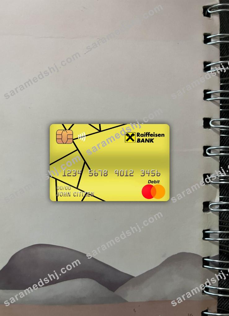 Croatia Raiffeisen bank master debit card photolook front